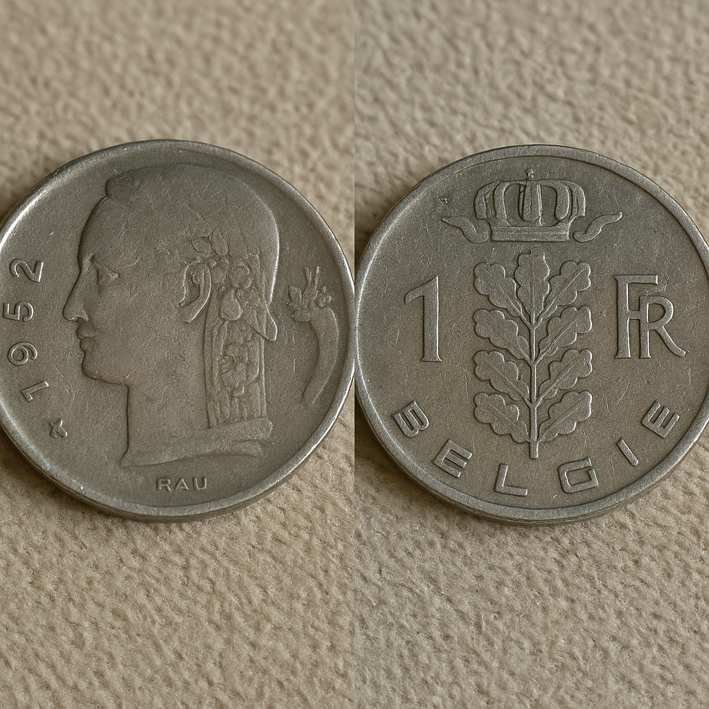 Belgiums 1952 1 Franc Coin A Symbol of Resilience