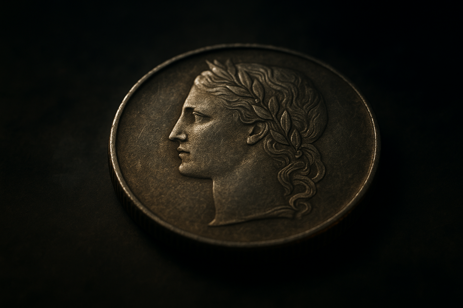 Cinematic 3D illustration of Italy’s famous one hundred lire coin symbolizing a hidden chapter in the history of the Italian mint