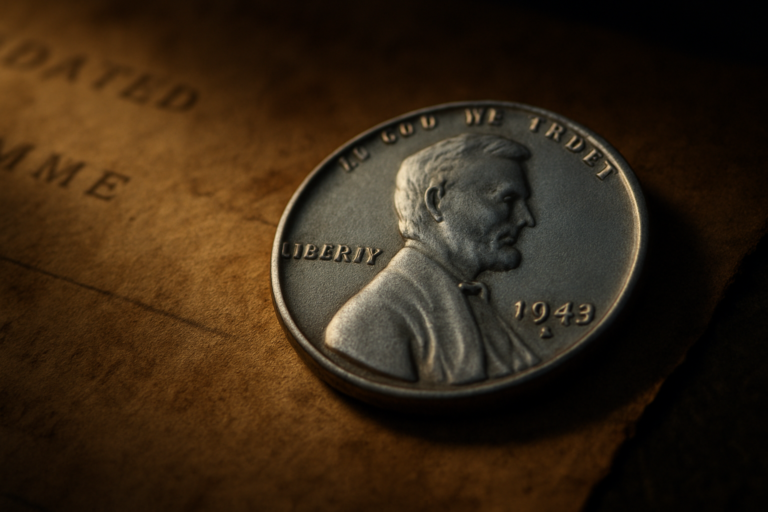 1943 Wheat Penny from the World War Two era