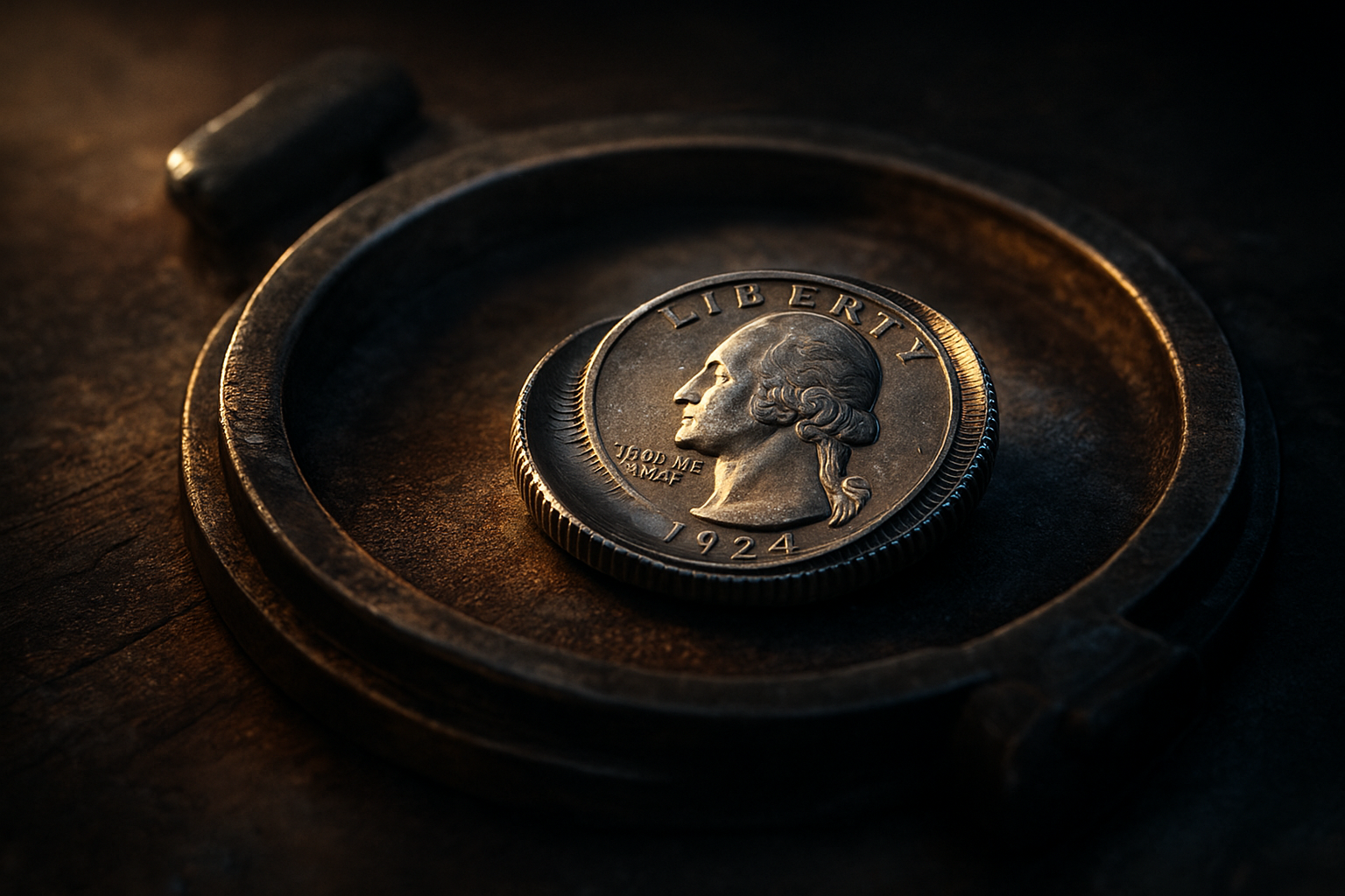 Comparison between a modern US coin and a rare early American coin