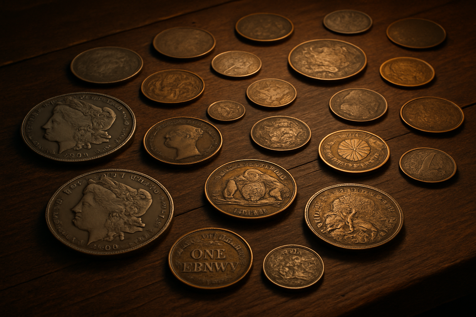 Historic coins from different eras that collectors have chased through centuries