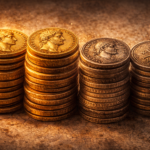 Home 4 Roman coins layered to represent historical change