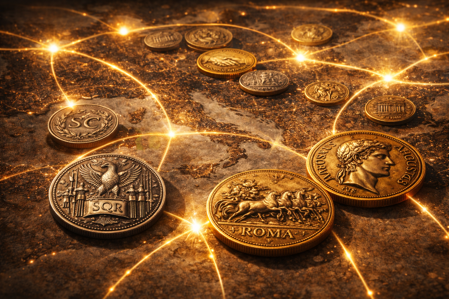 Roman coins used as political tools to display authority