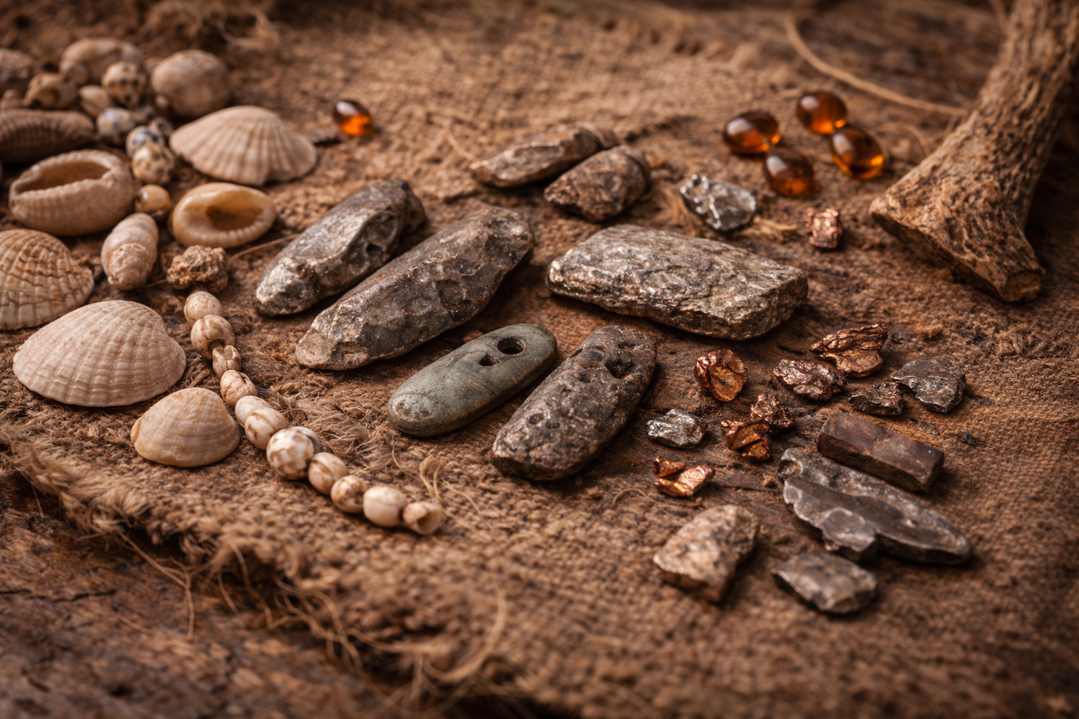 Early valuable objects used before coins