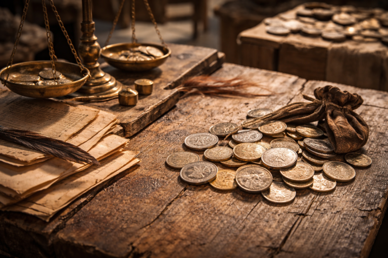 Medieval money and trade before modern currency systems