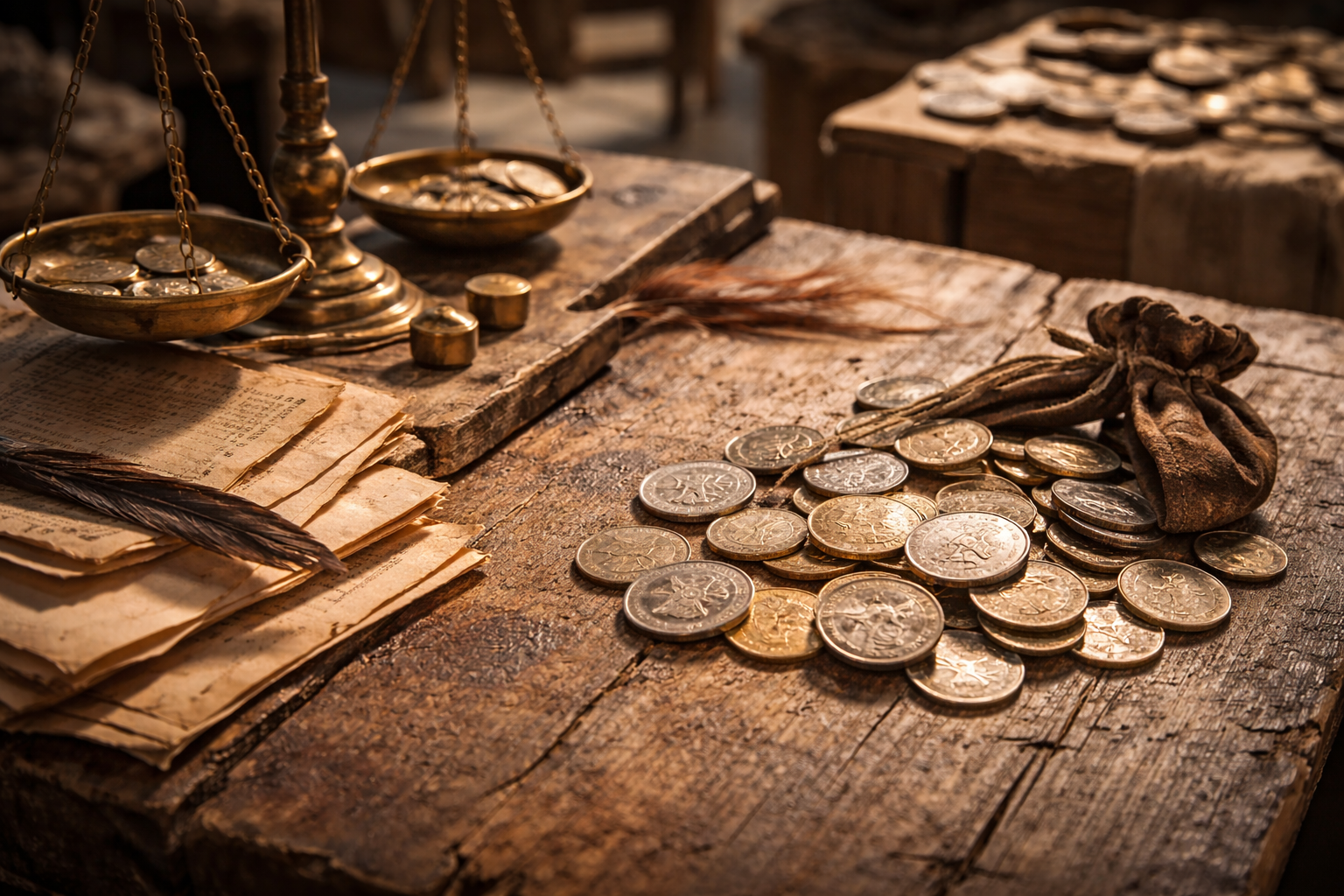 Medieval money and trade before modern currency systems