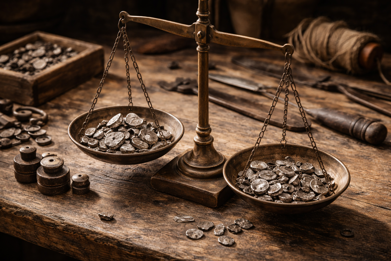 Weighing value in medieval trade