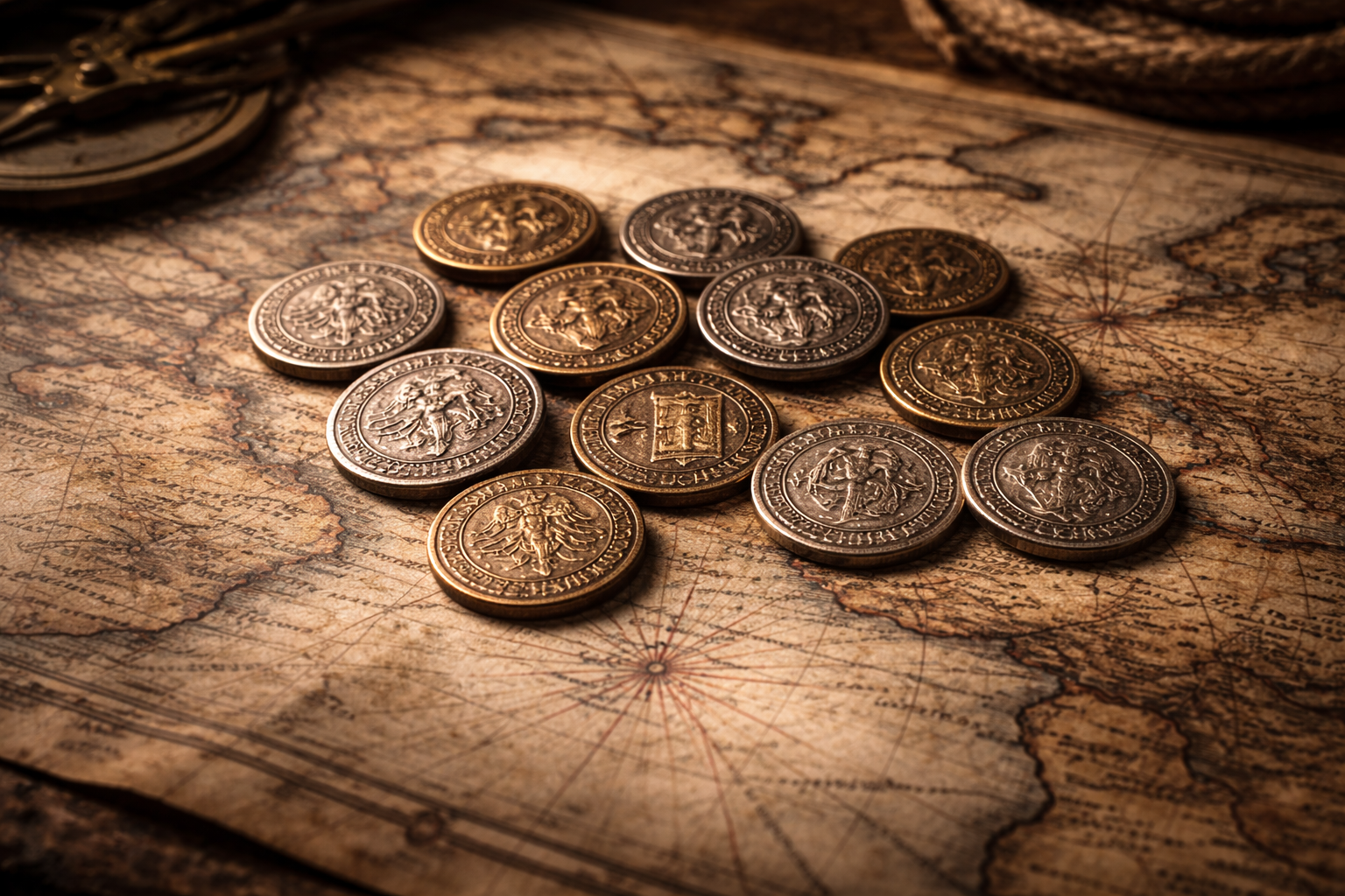 Ancient European coins reaching Canada through early exploration routes.