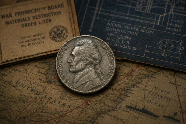 Wartime Jefferson nickel representing the forgotten coin of World War II